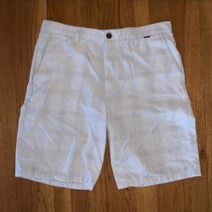 Hurley gray plaid shorts